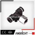 A137 PTF High Quality Pneumatic Plastic T Type Female Thread Tube fittings
